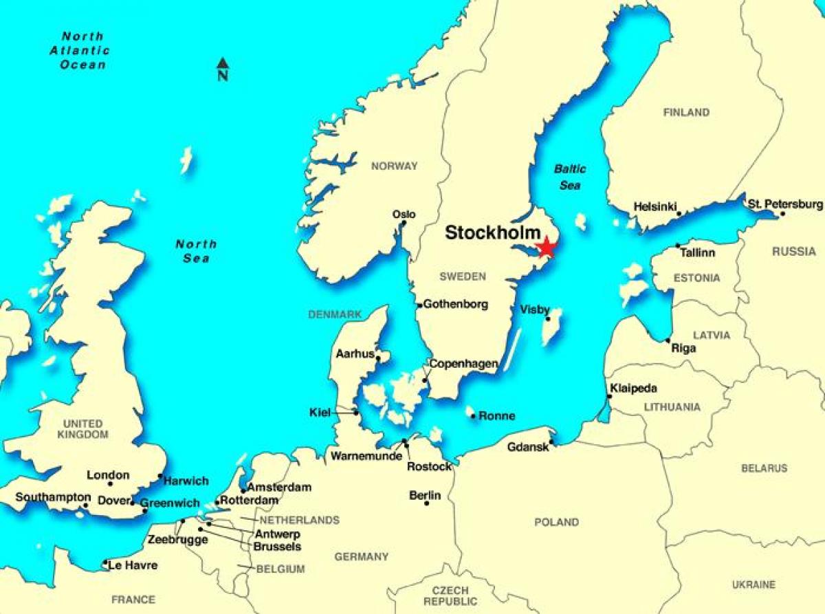 Stockholm Sweden Map